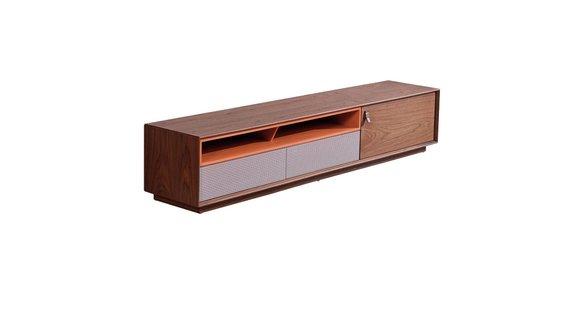 rtv design TV sideboard low chest cabinet new plank wall luxury wood matt