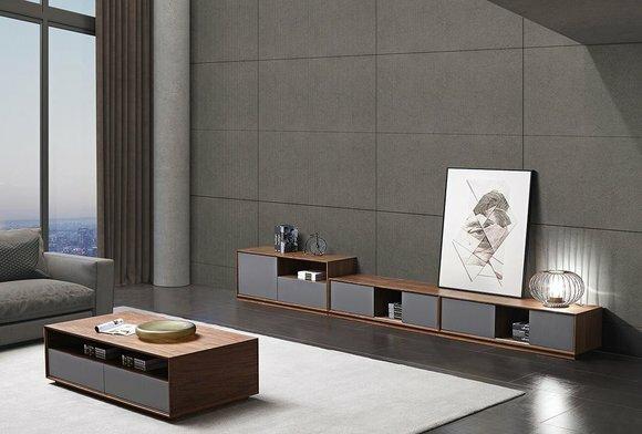 Living Room Complete Set Chest of Drawers Sideboard Cabinet Wall Coffee Table Set RTV