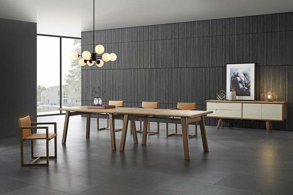 Dining Table Double Set 4x Chairs Chair Set Room 6pcs Set Italy Furniture New