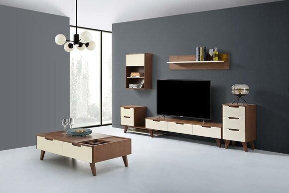 Living Wall Sideboard Display Cabinet Living Room Cupboards Shelf Side Lowboards New