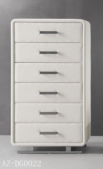 XXL Leather Tall Cabinet Sideboard Commode 6 Drawers Cupboards Chests of Drawers