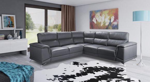 Corner set home cinema sofa couch upholstery couches sofas relax footrests leather