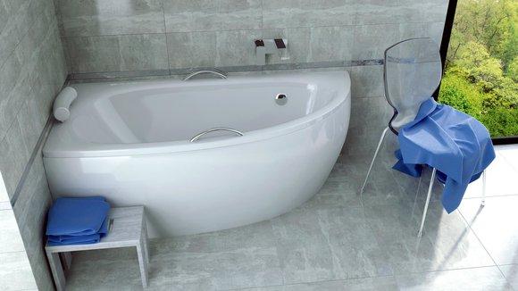 Bath corner bath corner 150*70 cm acrylic bath tub bathroom corner bath tubs white