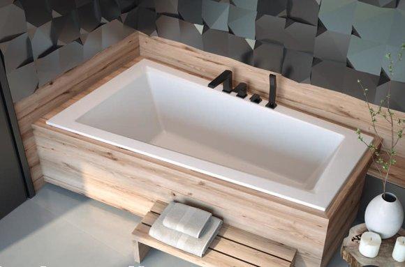 Bathtub corner bathtub bathroom built-in tub acrylic design new 160 cm Nei