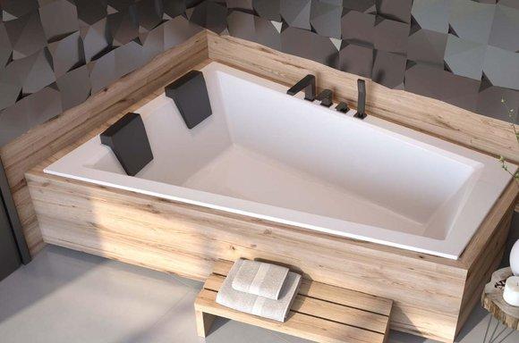 Bathtub 2 people corner bath bathroom built-in tub acrylic design new