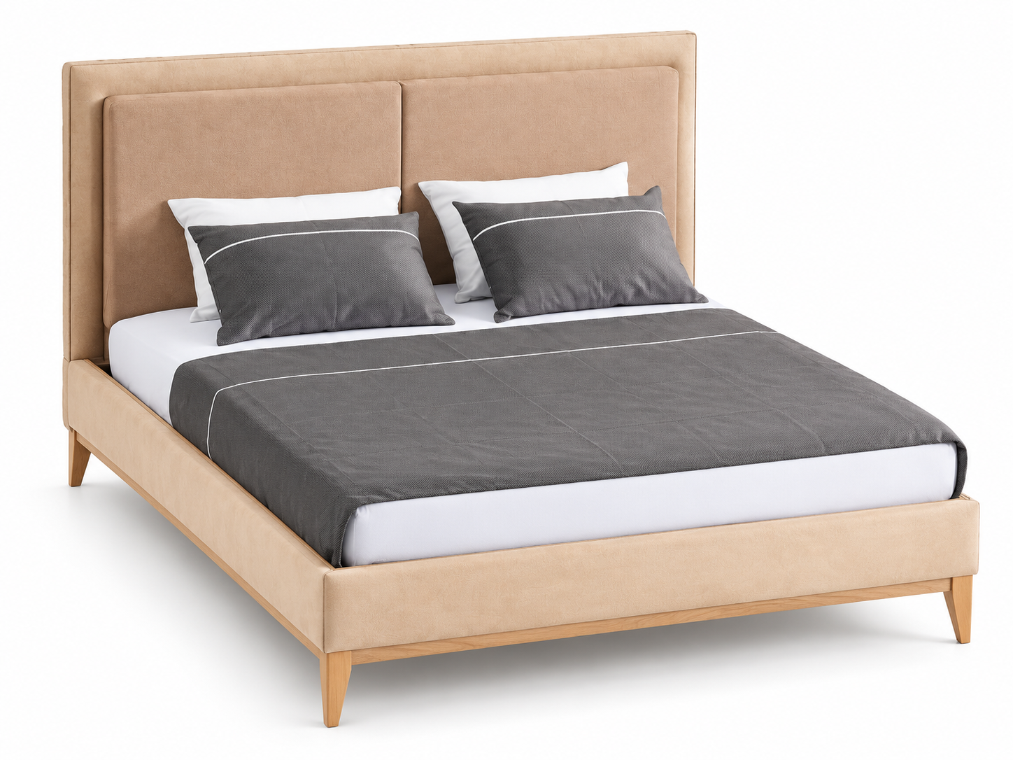 Modern Bed with Elegant Design and Storage Box Immediately SOFORT