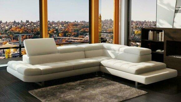 Modern corner sofa leather sofa L shape upholstery designer corner set living room landscape