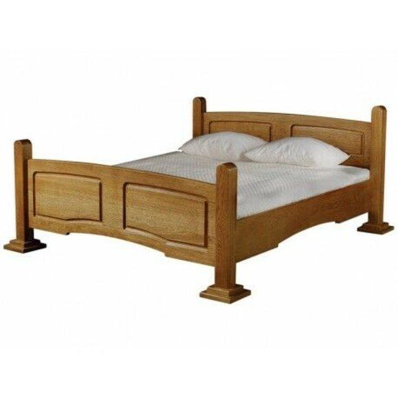 Classic style massive made of real wooden double bed for marriage couple 160/180x200cm sizes