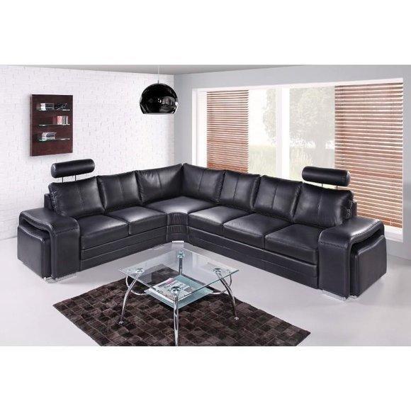 Corner sofa living area upholstered corner sofa couch seat set modern leather L-shape