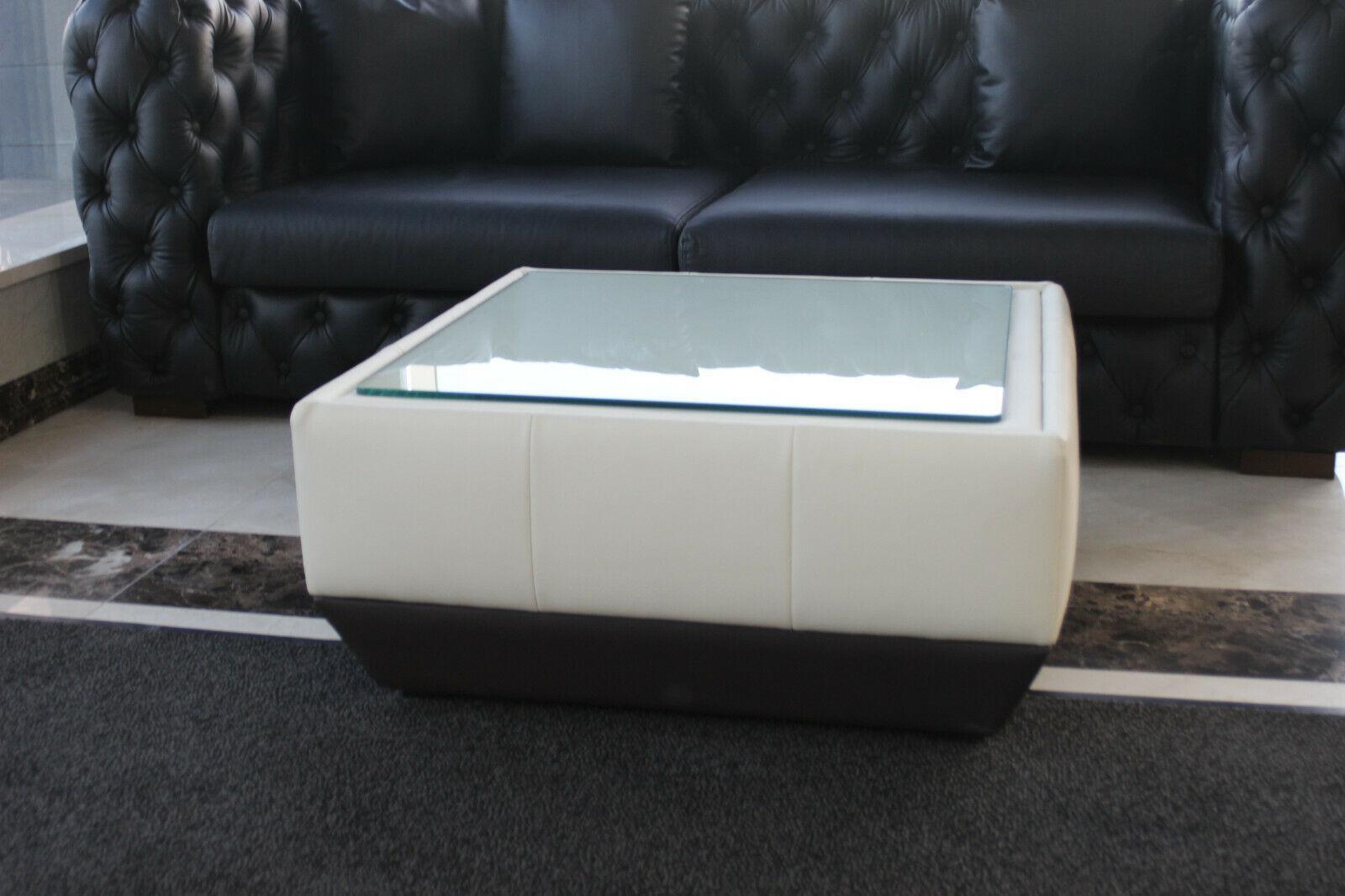 Leather Coffee Table Glass Table Sofa Side Table Tables New On Stock