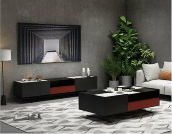 Italian Designer Furniture 3 Piece Set Chest of Drawers + Coffee Table + RTV Sideboard New