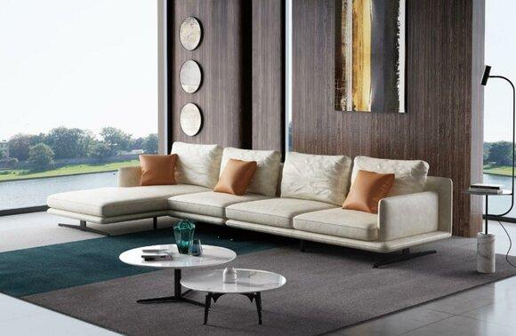 Living Landscape Corner Sofa L Shape Armchair Set Set Modern Sofa Leather Seat Corner