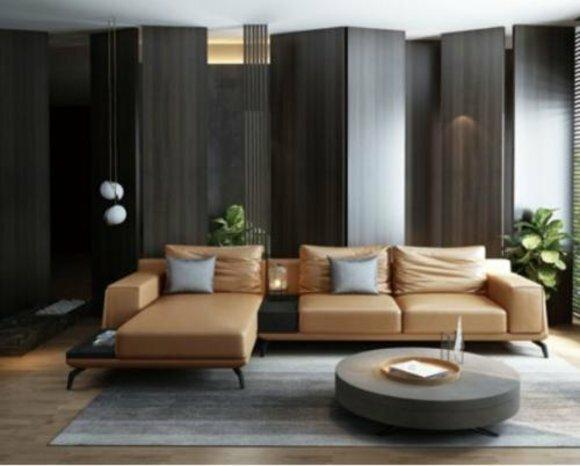 Living Landscape L Shape Corner Sofa Couch Design Upholstery Leather Set Sofa Corner New