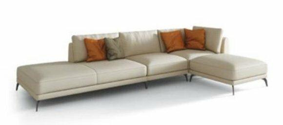 Design Cushion Couch Living Landscape Corner Sofa Upholstery Seat Set Sofa L Shape