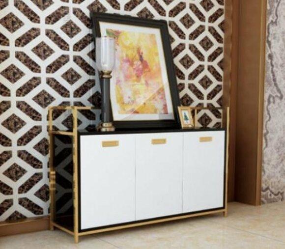 Designer Chest of Drawers Luxury Stainless Steel Chests of Drawers Shelf Console Furniture New