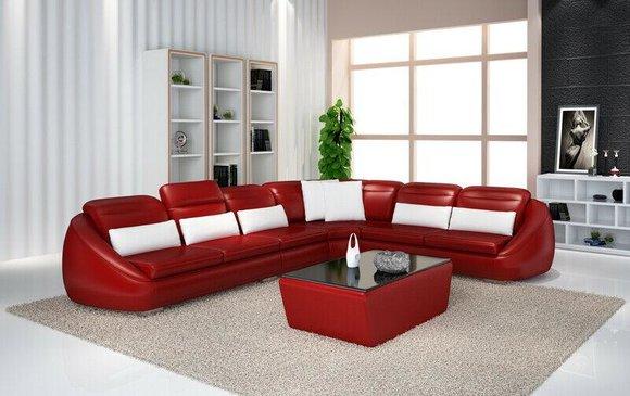 Designer Sofa Couch Corner Sofa With Stool Upholstery Living Room Landscape L Shape