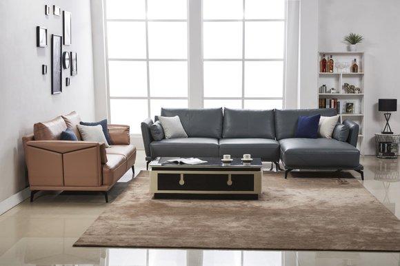 Modern Sofa Corner Set L Shape Upholstery Seat Corner Couch 2 Seater Group Sofas