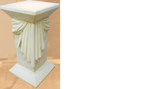 Decorative column floor lamp in antique greek order style, 56,5cm height model - 6865 Neu