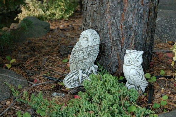 Garden decoration owl terrace stone figures figure decoration statue sculpture 531