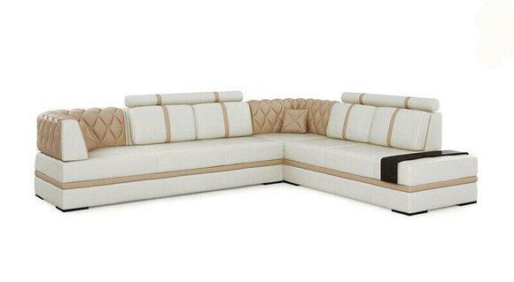 Corner Sofa Couch Upholstery Living Landscape Leather Corner Sofas Set L Shape New