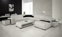 Living Landscape Couch Upholstery Seat Set Corner Sofa Big Couches + 2 Stools UForm