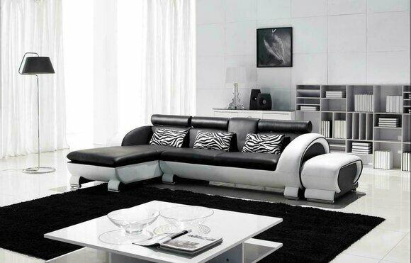 Corner Sofa Leather Sofa Living Landscape L Shape Sofa Couch Upholstery Seat Corner Set