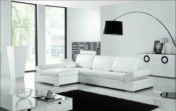 Corner Sofa Couch Upholstery Living Landscape Leather Corner Sofas Set L Shape New