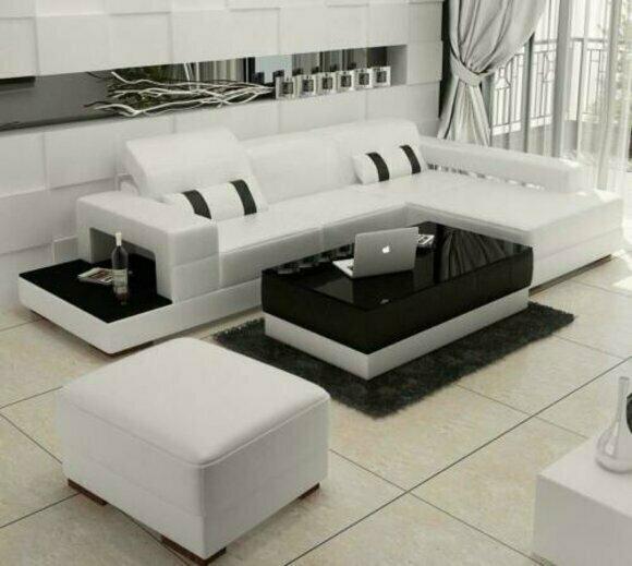 Leather sofa L shape couch living landscape corner sofa corner set design modern sofa