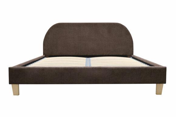Velvet/fabric/leather upholstered massive platform double bed in modern style for marriage couple 140/160/180x200cm sizes