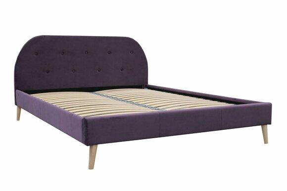 Modern style chesterfield design massive marriage double bed made of real wooden frame 140/160/180x200cm sizes