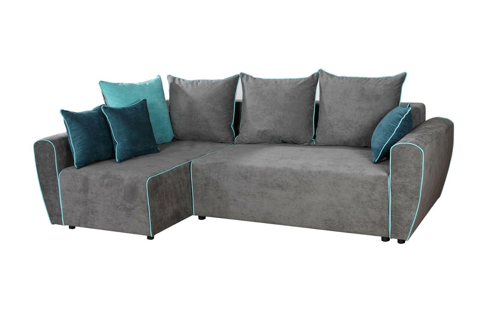 Big Sofa Couch Corner Sofa Sleep xxl Upholstery Corner Set Fabric Living Landscape New