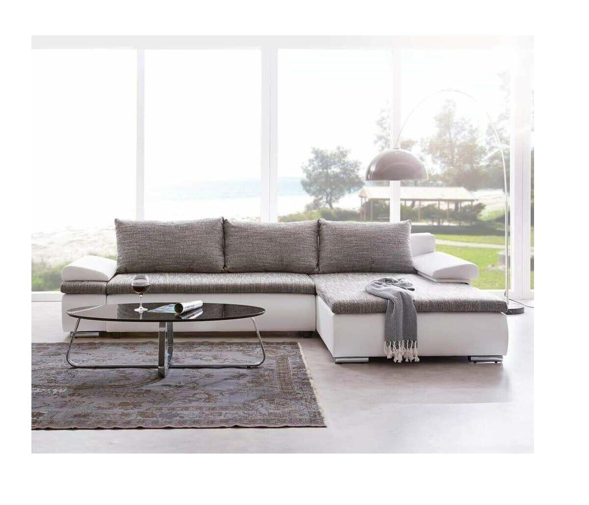 Design Corner Sofa Sleeping Sofa Bed Function Couch Leather Textile Upholstery Sofas Fabric