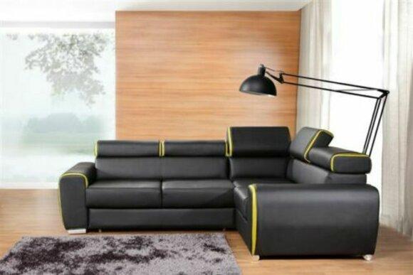 Design corner sofa L-form bed function couch leather textile sofas couches sleep sofa