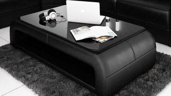 Leather Coffee Table Glass Table Sofa Side Table Tables Coffee Tables Leather New