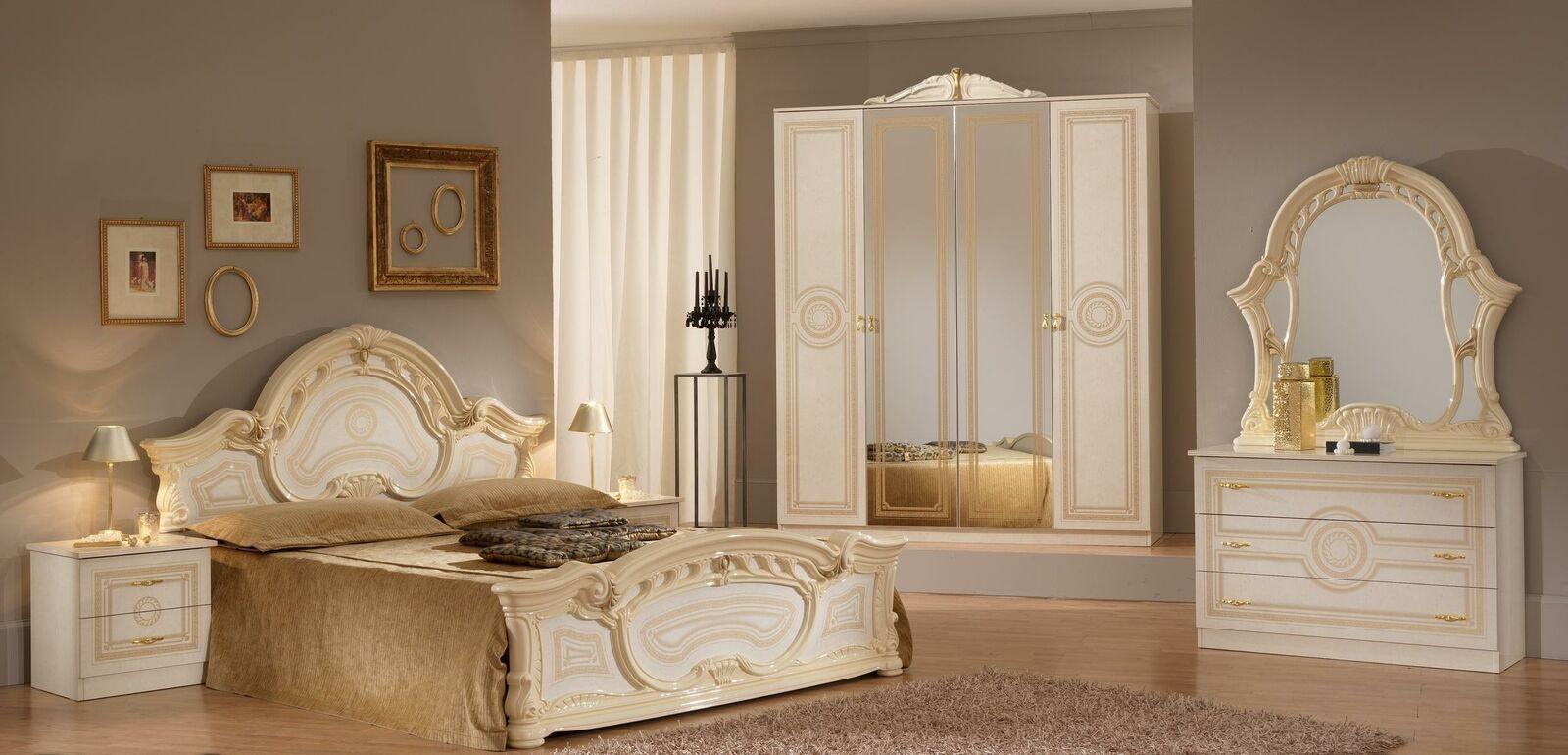 Design bedroom 6 piece bedroom complete set bed bedside table chest of drawers new