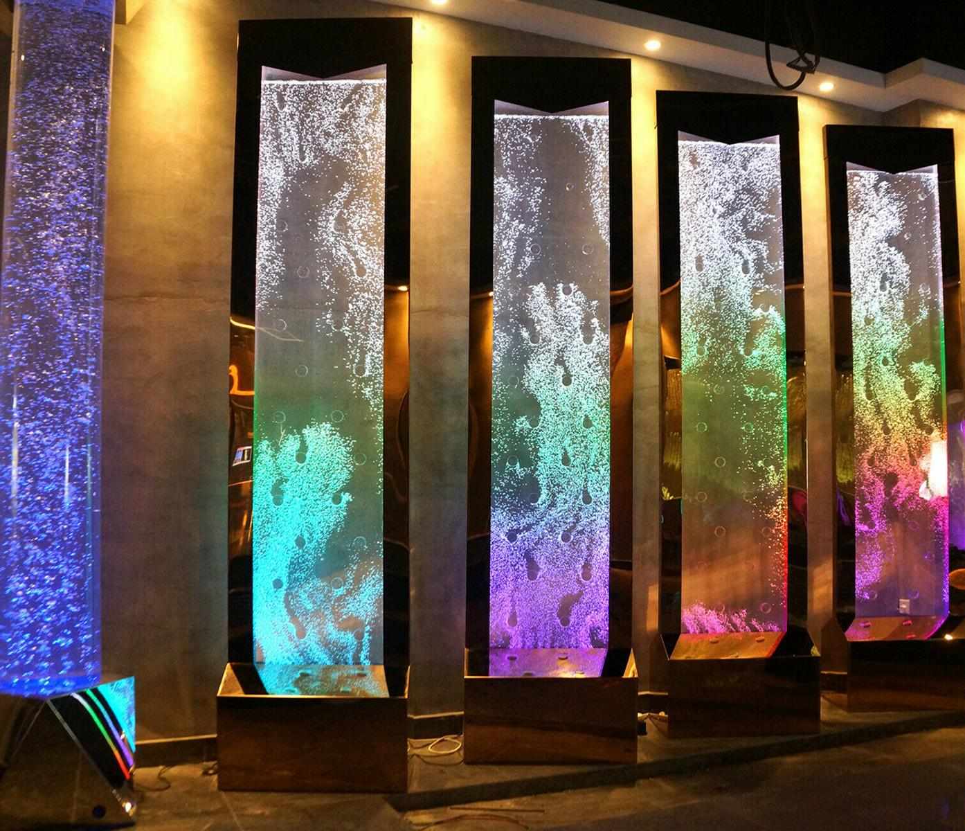 Partition shelf cabinet water wall column walls Waterwall LED 60x240 water walls