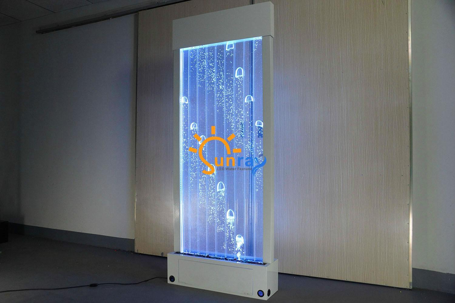 Partition shelf cabinet water wall column walls Waterwall LED 100x200 water walls