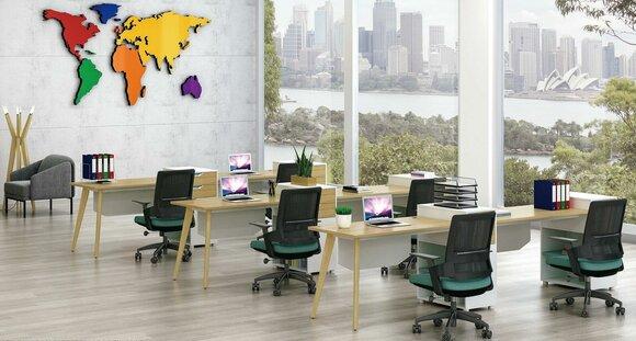 Table Office furniture Furnishings Tables Call center 1 work station Desk wood