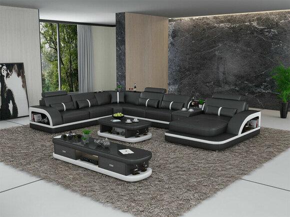 Leather Sofa Corner Sofa Set U Shape Couch Sofa Design Corner Set Sofas