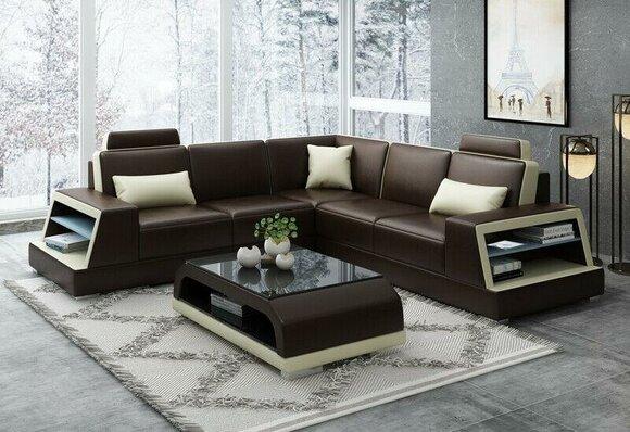 Corner Sofa Leather Sofa Upholstery Living Landscape Couch Sofa Corner Set L Shape Set