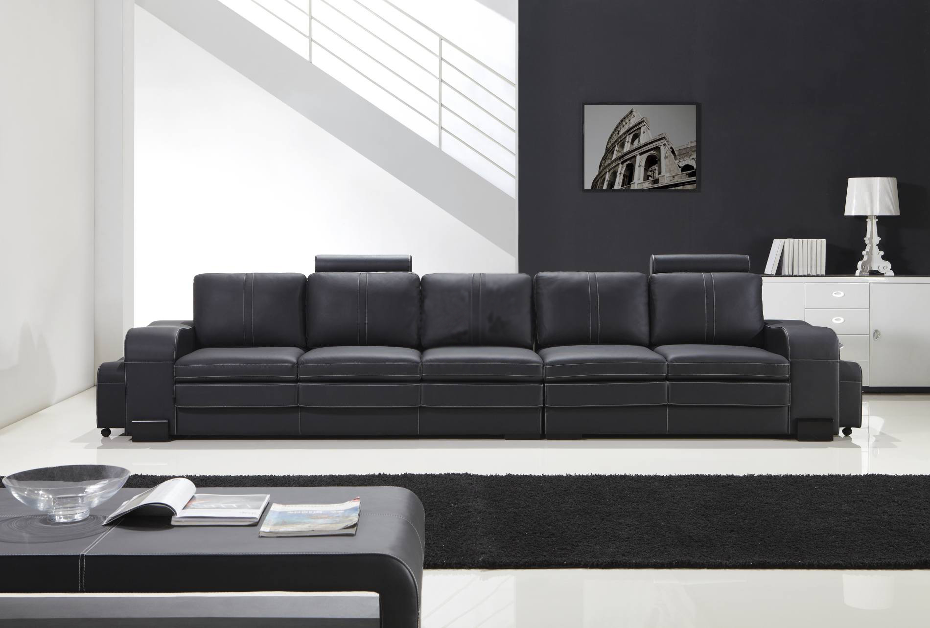 Design upholstery Luxury seat Sofa Couch Leather Textile Sofa 5 Seater Five Seater xxl