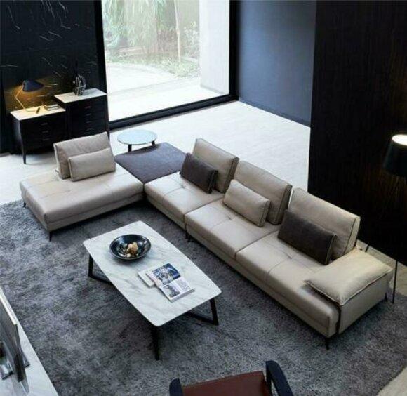 Design sofa corner sofa couch upholstery corner set couches leather living area new