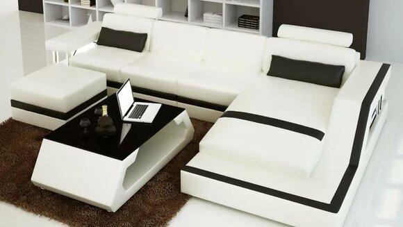 Leather Sofa Corner Sofa L Shape Modern Sofa Leather Sofa Corner Sofa Upholstery Living Landscape