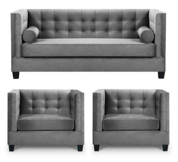 Sofa Set Sofa Bed Grey Armchair Creative Furniture Textile Fabric Living Room New