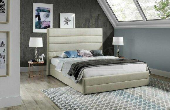 Luxury design massive marriage double bed in modern style fabric/leather upholstered made of real wooden frame 140/160/180/200x200cm sizes