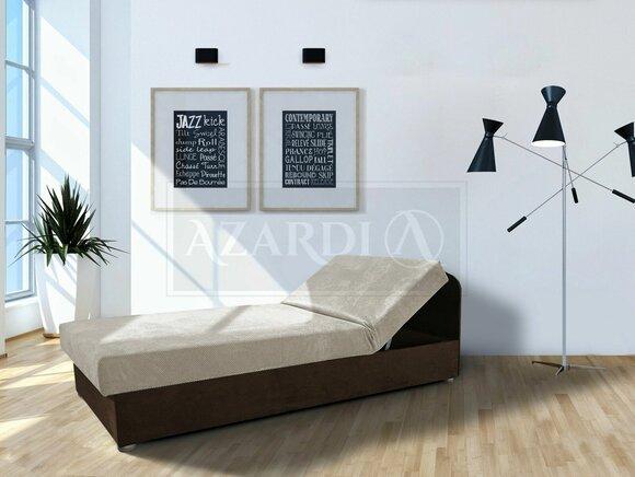 Textile/fabric/faux leather upholstered modern style single bed with adjustable headrest