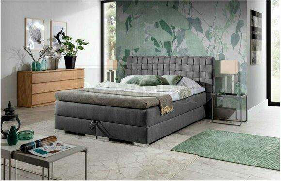 Modern style massive marriage double bed textile/leather/fabric upholstered made of real wooden frame 140/160/180/200x200cm sizes