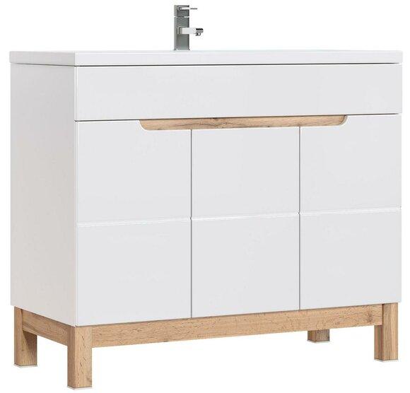 Vanity unit bathroom cabinets vanity units washbasin basin vanity unit 100cm