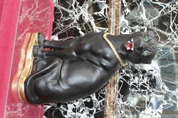 Design Panther Figurine Garden Statue Sculpture Figures Sculptures Decoration On Stock