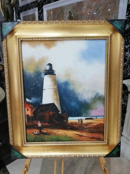 Oil Painting Hand Painted Painting 54 * 64 pictures picture canvas frame Immediately available SOFORT